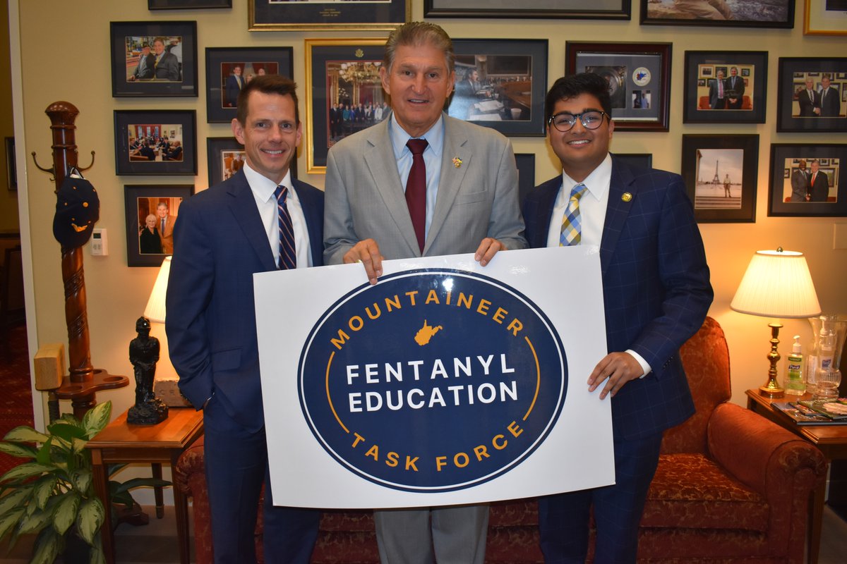 This week, I had the opportunity to meet with Azeem Khan, founder of the Mountaineer Fentanyl Education Task Force. I am proud that Azeem &amp; <a href="/WestVirginiaU/">WVU Mountaineers · Let’s Go!</a> students are taking the initiative to educate their peers about the dangers of fentanyl — potentially saving lives!