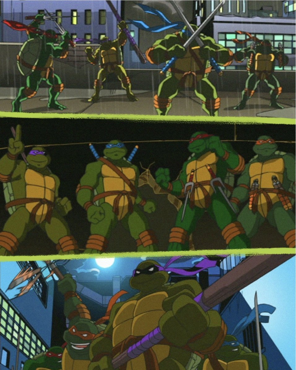 TMNT's tweet image. stream the series on @paramountplus for a shell of a time