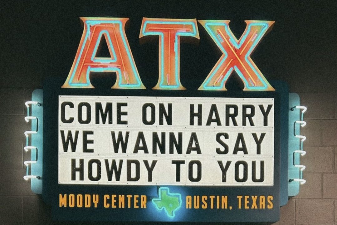 2 days to go ➡️ Austin, Texas

Moody Center is Harry’s House for 6 nights.