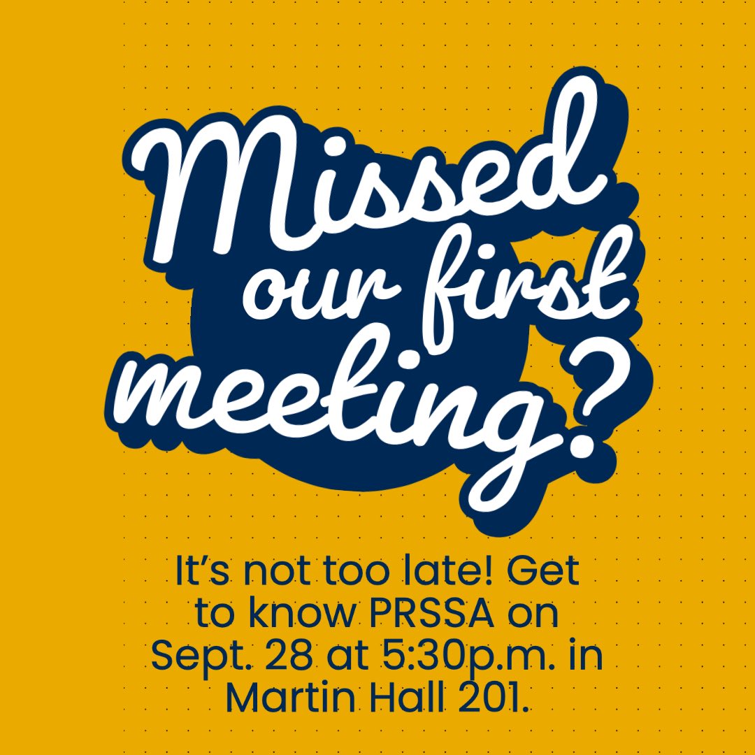 Join us this Wednesday, Sept. 28, at 5 p.m. for our second meeting!

We will be having a general membership meeting for new and prospective members to get to know each other, the executive board, and the committees they can join to gain more experience!
