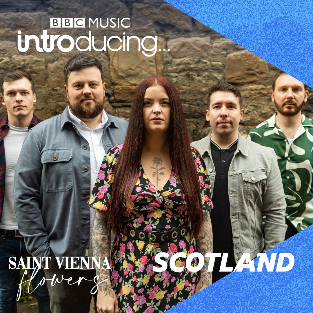 saint_vienna's tweet photo. Thanks to the lovely @phoebeih @shereencutty for giving our debut single FLOWERS a spin tonight on @bbcintroducing on @bbcradioscot 
We may have found new fellow #grownupemo friends in @weareripley 🖤
#bbcradio #bbcradioscotland #bbcintroducing #bbcintroducingscotland #grownupemo https://t.co/0LoYkg1XQK