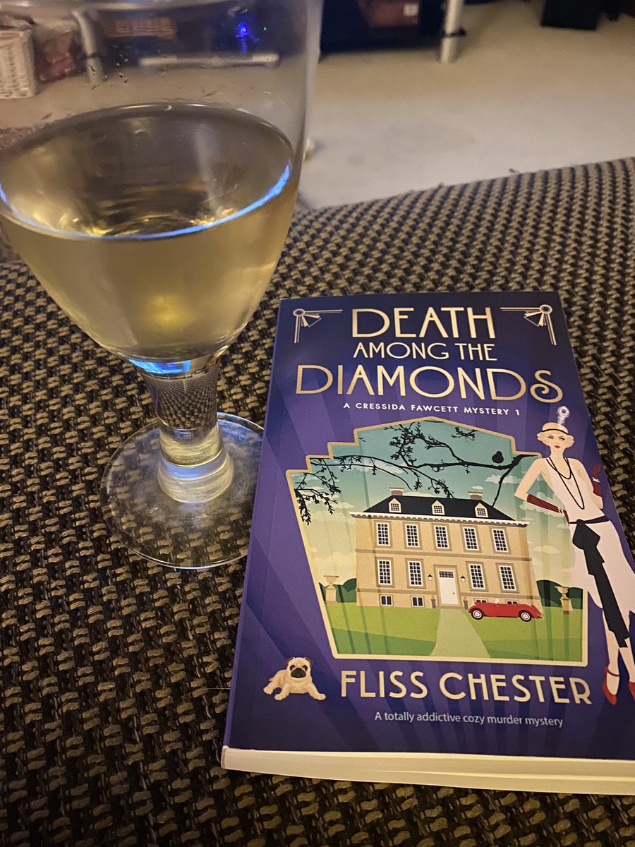 Two of my favourite things - a glass of vino and a new <a href="/SocialWhirlGirl/">Fliss Chester | Author</a> book! Can’t wait to get stuck in!