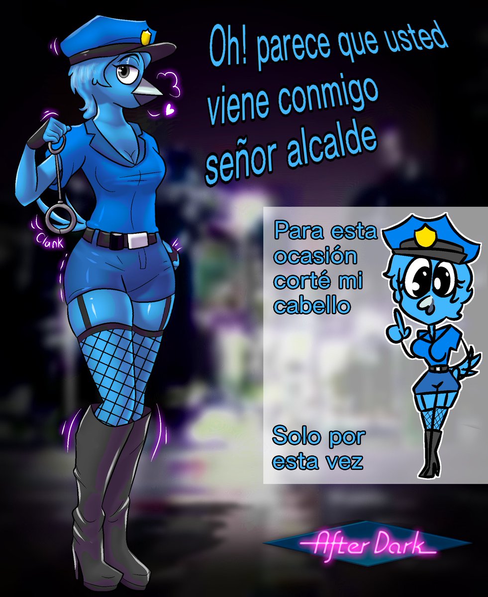 Oh Chirper with other professions uwu, be careful take her in a taxi. 
-//-
Oh, Chirper con otra profesión uwu mejor será llevartela en un taxi.

#furryartwork #fanart #furryart #avian #rule34