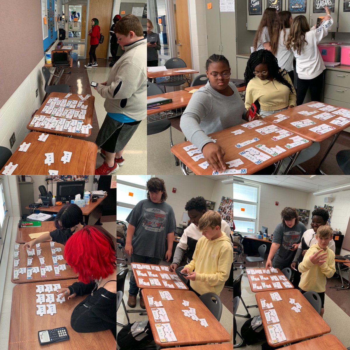 Lisa4Sh's tweet photo. @MidviewMiddle Math8/Pre-Algebra classes making connections with Squares/Square Roots &amp; Cubes/Cube Roots #Middies https://t.co/xA9ExH1pPv