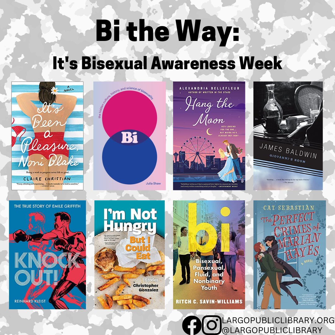 Happy Bisexual Visibility Day in the middle of Bisexual Awareness Week! 

<a href="/pearliestpearl/">Pearl Nguyễn</a> <a href="/drjuliashaw/">Dr Julia Shaw</a> <a href="/ambellefleur/">Alexandria Bellefleur 🩷💜💙</a> #JamesBaldwin <a href="/ReinhardKleist/">Kleist Comics</a> <a href="/livesinpages/">Chris Gonzalez</a> #RitchCSavinWilliams <a href="/CatSWrites/">Cat Sebastian</a>