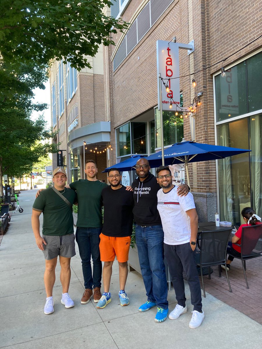 What an unforgettable week!

<a href="/ModernAfflatus/">Ash</a> and I worked together on <a href="/badunicornvc/">Bad Unicorn🦄</a> for 2 years without EVER meeting in person…until this week when Ash surprised me in Atlanta from the UK!

From thousands of hours on Zoom to getting to hangout in person 😌