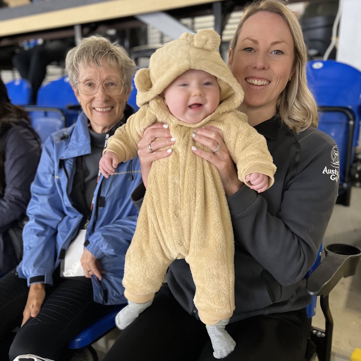 CurlingCanada's tweet photo. The littlest curling fan was here cheering on his mom @HolDuncs this week in Fredericton! https://t.co/tkqhRqlKb6