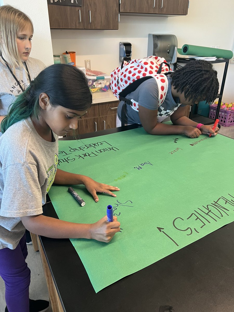 LorenaS85614044's tweet photo. We had our first Student Leadership Team meeting today to discuss roles and responsibilities. It’s the first of many as we build a community of leaders at UP. A big thank you to Menchie’s for your generosity! #RootedTogether @KarstenMitchell @UnionParkElem https://t.co/lFNDy8HzDP