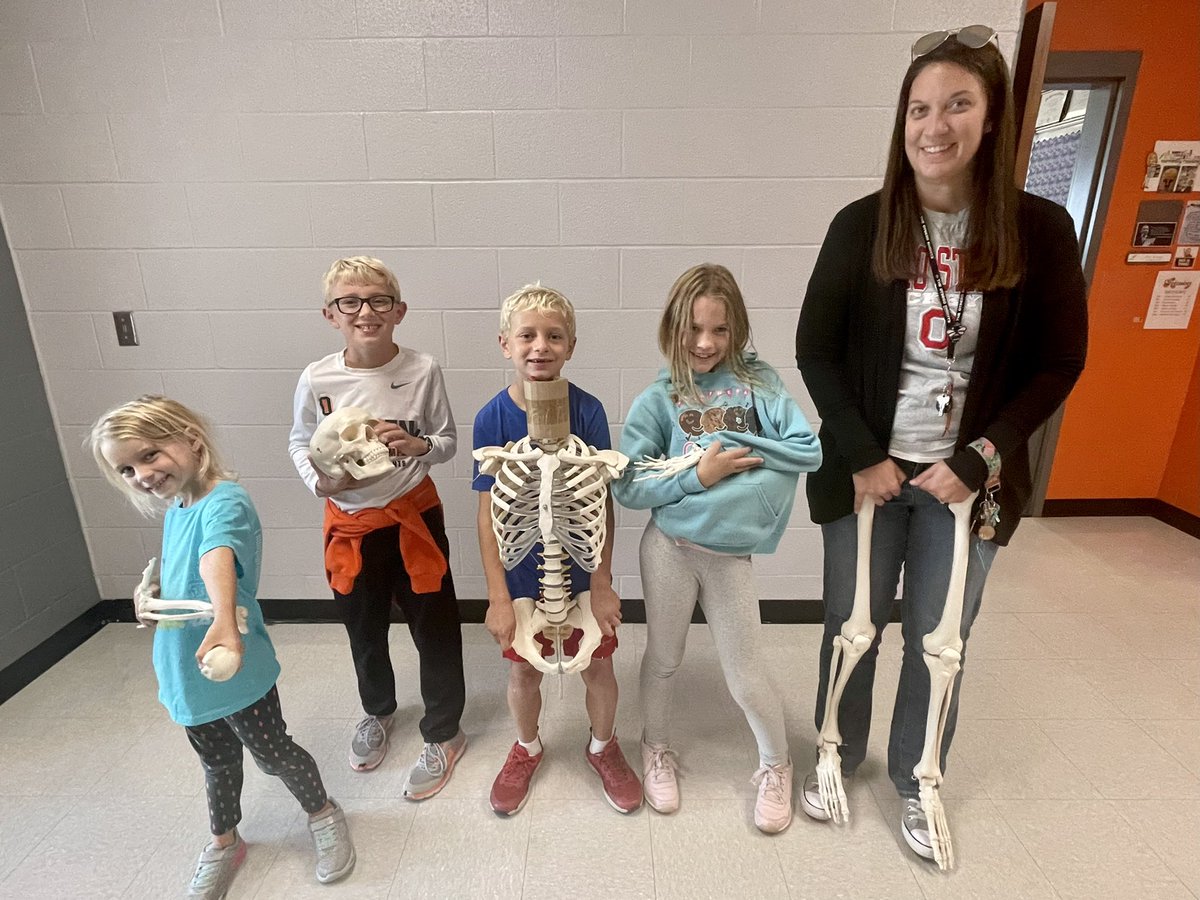 TeenTeacherLA's tweet photo. We built a skeleton!💀 
#HelloSam #OtsegoKnights https://t.co/LNMTlGMVBu