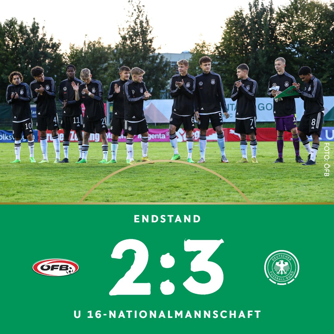 DFBNachwuchs's tweet photo. Sauber, Jungs! 👏 Unsere #U16 gewinnt ihr Auswärtsspiel gegen Österreich mit 3:2 💪🔥
#HERZZEIGEN https://t.co/0YjgbIZbxr