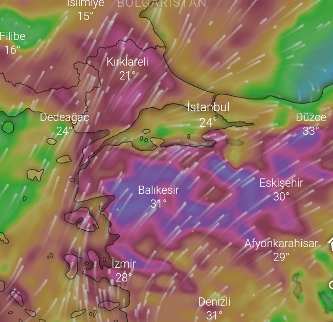 Dikkat! 27 Eylül'de Çanakkale ve Trakya, 28 Eylül'de ise İzmir, Özellikle Balıkesir, Bursa, Eskişehir ve Düzce'de lodos çok kuvvetli. Sıkıntılar yaratacaktır. Hazırlıklı olmalı...