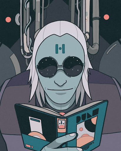 smartorfart's tweet image. Time for some @RENGA_inc  #floor-talk  with a collection so rich in traits let's do a little breakdown on what the market thinks of the different archetypes.
Here is man of science , one of the beautiful 1/1 to start things off. 🧵