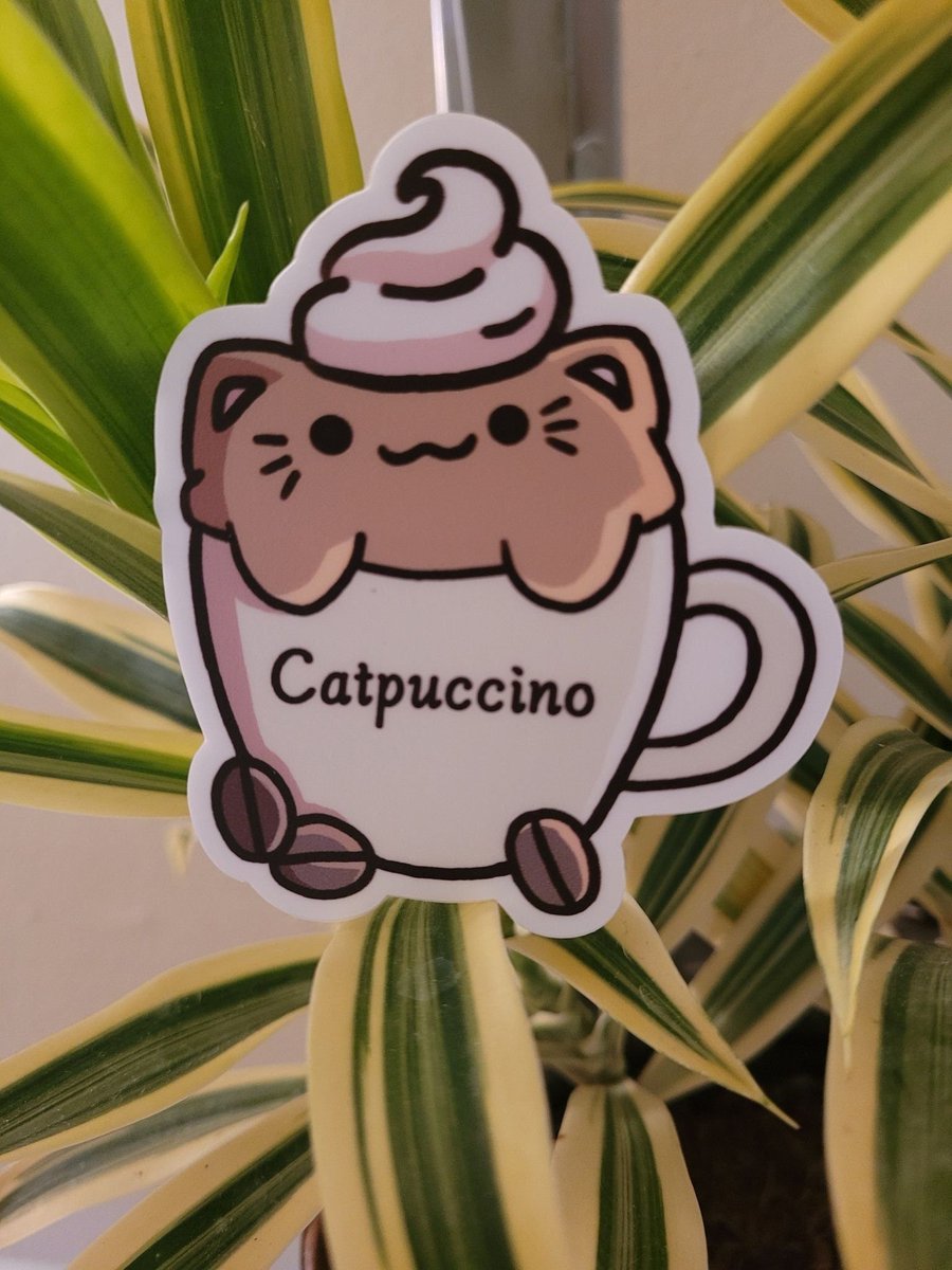 amygallagher203's tweet photo. Catpuccino!
 #Catpuccino #MelonHoneyStickers

👉https://t.co/THUms3bgTi https://t.co/Jk3w3g8xQQ