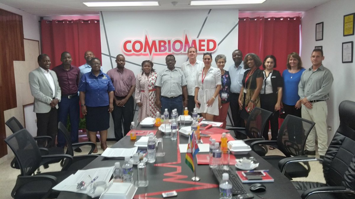 CombiomedC's tweet photo. Con palabras de agradecimiento y profundo interés en el trabajo que realiza COMBIOMED, se despidió la Delegación Zimbabuense. ¡Gracias por la visita! https://t.co/tMqlU49227