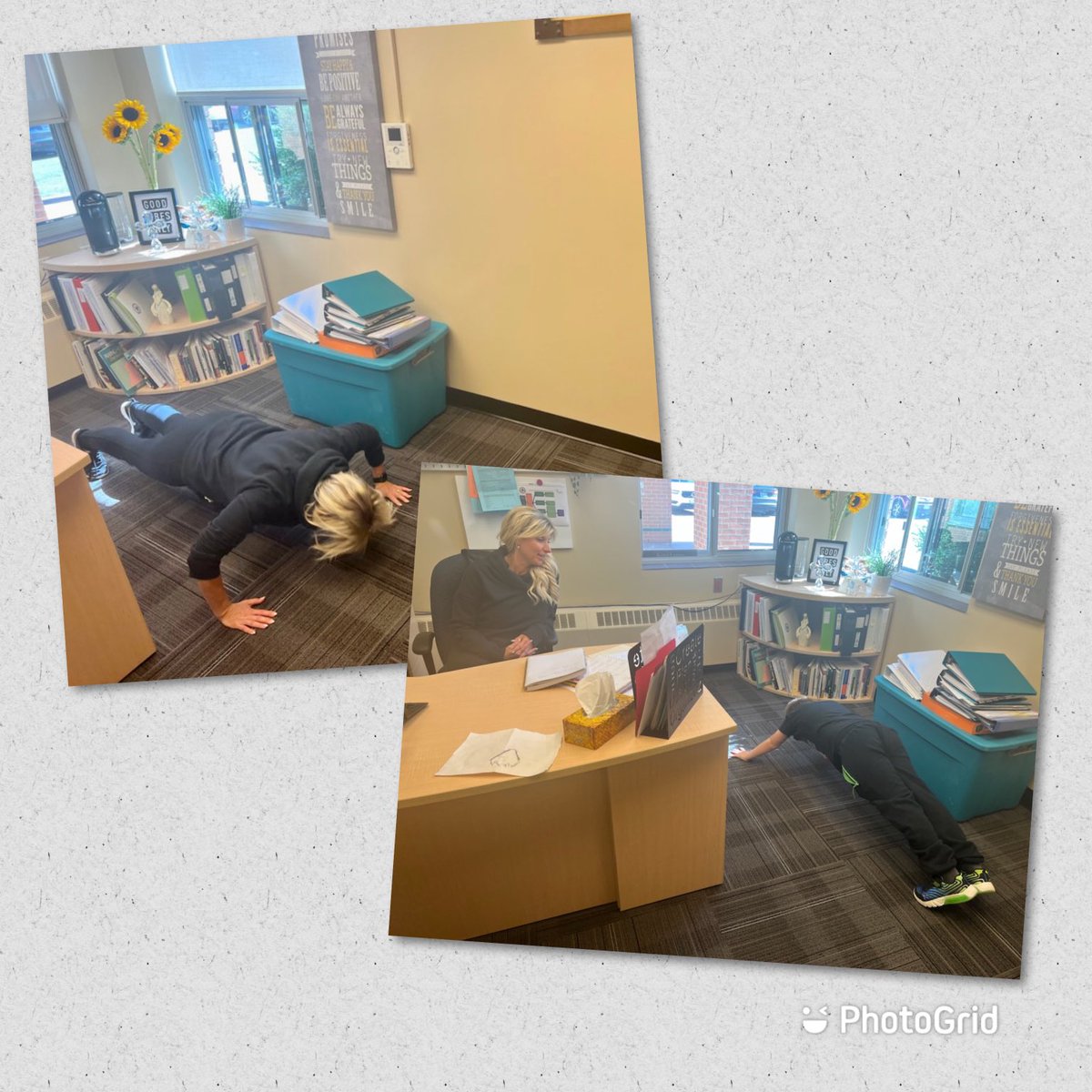 stmcatholic's tweet photo. Challenge accepted! Principal Lomax was challenged by a grade 3 student to complete 20 push ups! #schoolchallenge #principalchallenge https://t.co/BaWxip0sAA