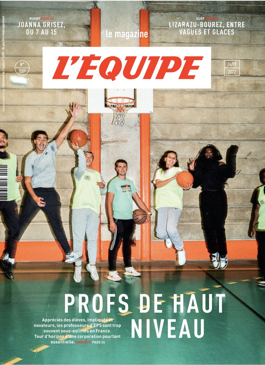 delignieres's tweet photo. Un dossier de l’Équipe à paraître demain: Les profs d'EPS, profs de haut-niveau. Pour une fois que l'on n'en dit pas du mal... #EPS https://t.co/CNdjECIwxD
