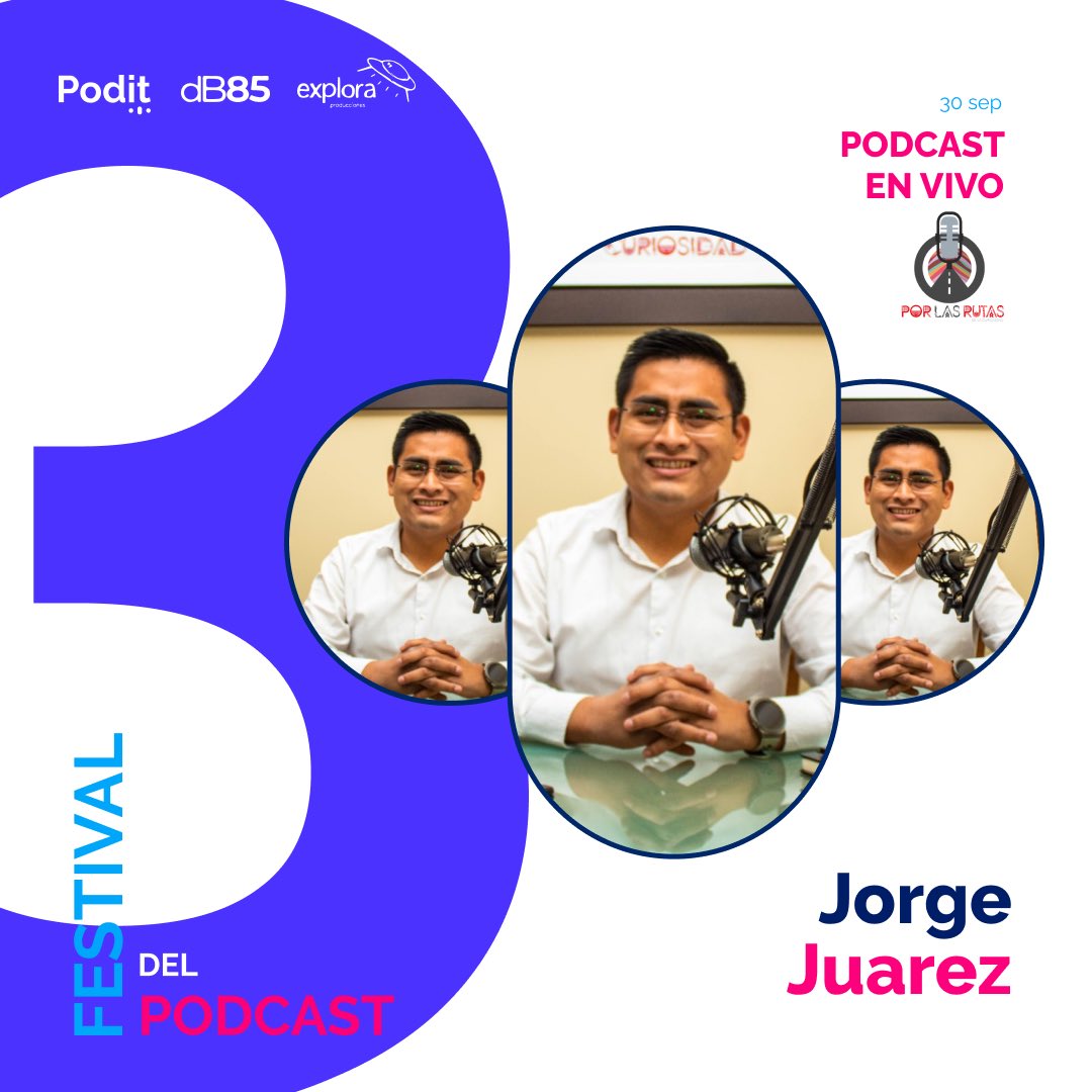 drosas12594's tweet photo. 🚨Confirmado 🚨
Tenemos Podcast en Vivo 🎙
En el Festival del Podcast 🇵🇪
Nuestros amigos de @porlasrutas1 nos acompañarán. Y no solo disfrutaremos de un episodio en vivo sino que aprenderemos cómo lo hacen grandes profesionales.
👉🏽 Regístrate aquí: https://t.co/heVsPDPMt9 https://t.co/hHLM3ObnCZ