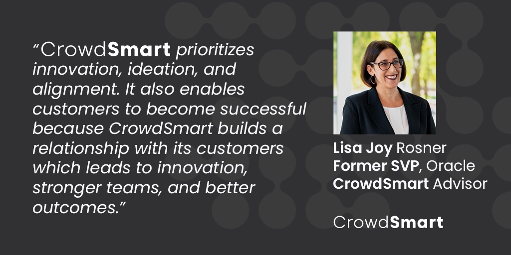 CrowdSmartAI's tweet image. Innovation ➡️ stronger teams ➡️ better outcomes.
Read more from Lisa on our blog. bit.ly/3Lq4lJl