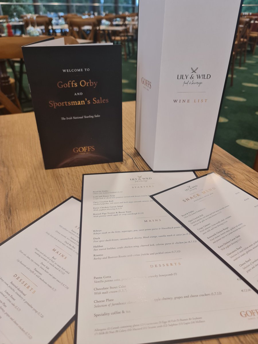 LilyandWild's tweet photo. All set for the @goffs1866 Orby and Sportsman’s Sales.. Open for lunch and dinner from Monday..
Dinner bookings filling up fast. https://t.co/MYCyusz147