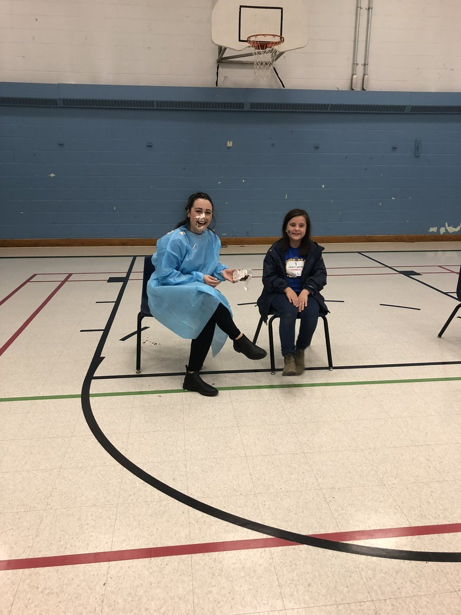 mllebenevides's tweet photo. So proud of our students @alcdsb_shrt for raising $1500 for @TerryFoxCanada! They definitely earned each pie throw. 🥰 https://t.co/R9QIsdWtNh