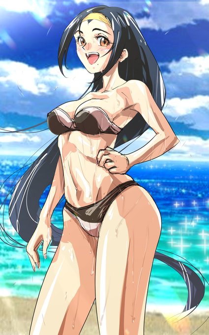 #夏が終わりそうだし今年描いた水着絵を貼ろう 
たくさん描いた。 