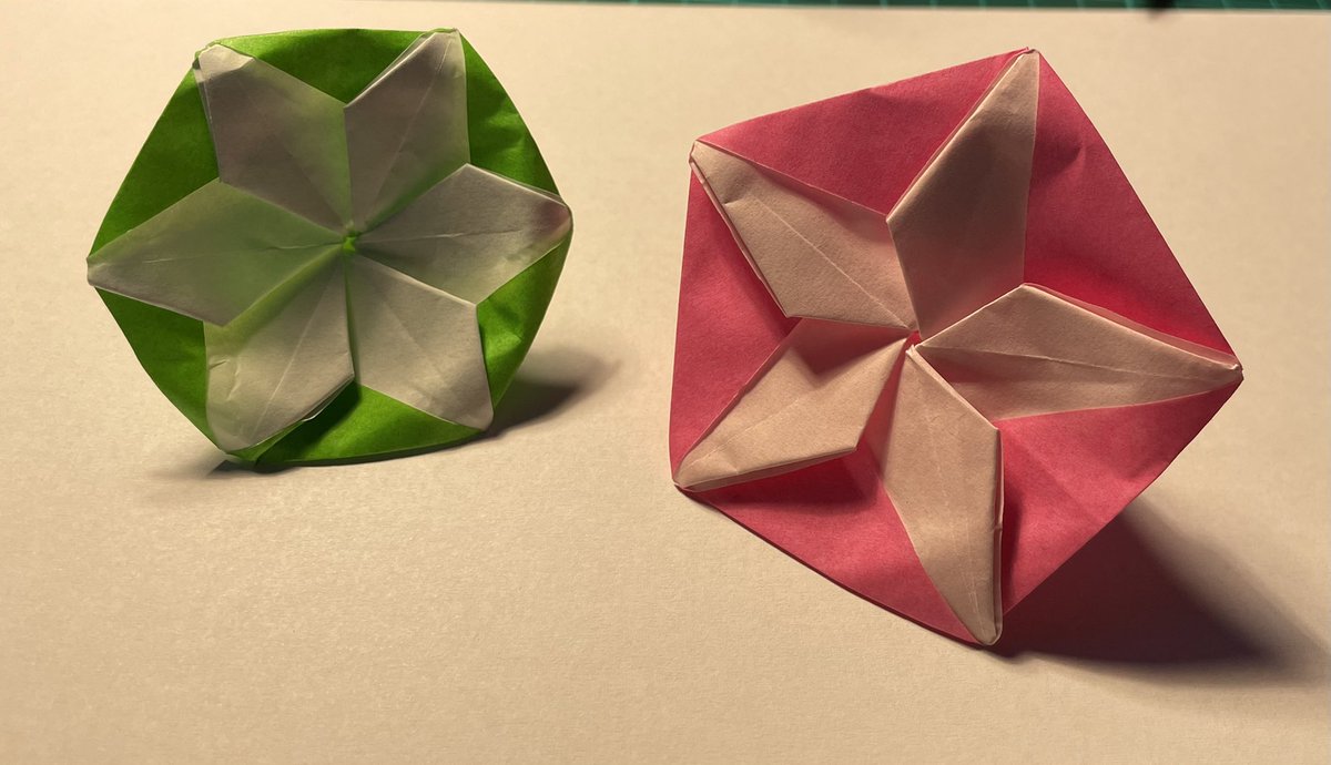 Morning glory by Yara Yagi, folded by me. #origami #owm3