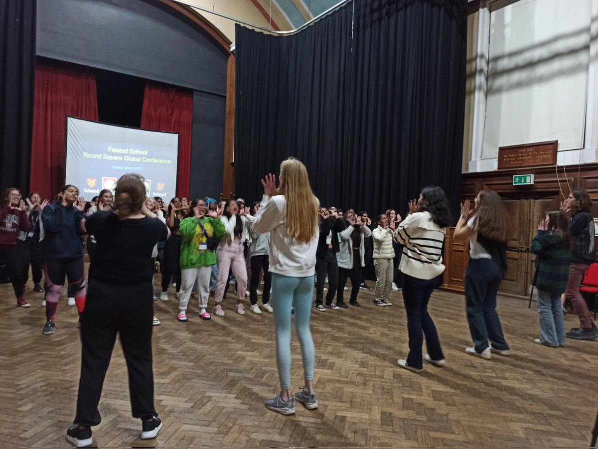Really enjoying Round Square Global Conference House Shout! Well done to Stocks for winning a very tight competition! #rsic2022 #felstedfun <a href="/r0undsquare/">Round Square</a>