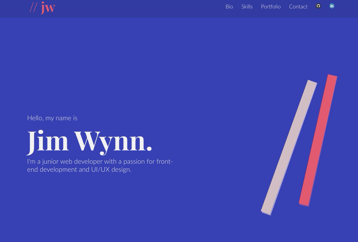 jimlikescoding's tweet image. I deployed the first iteration of my portfolio website today.  I wanted it to be minimalist and easy to navigate.  Looking forward to adding additional features and improvements over the next few weeks!
jimwynn.netlify.app