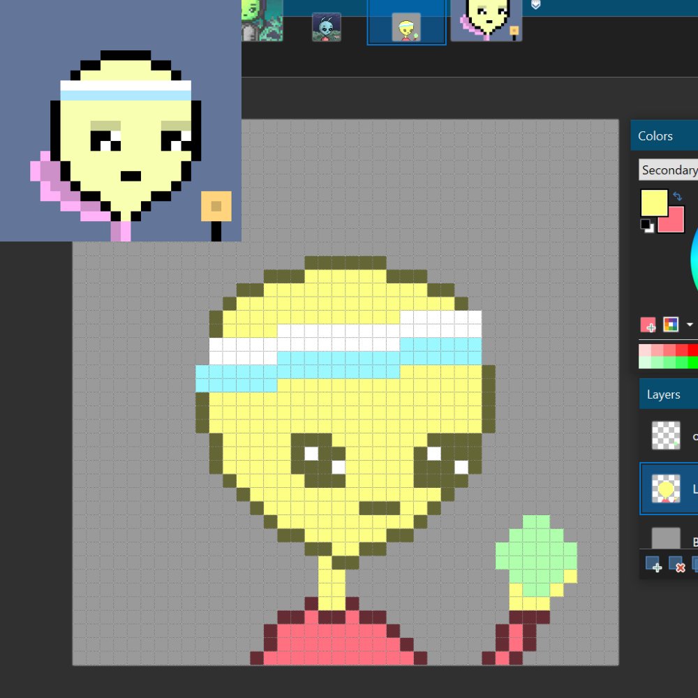 👽#4 version 2 work in progress 🎨 #pixelart #nft #nftartist #nftcommunity