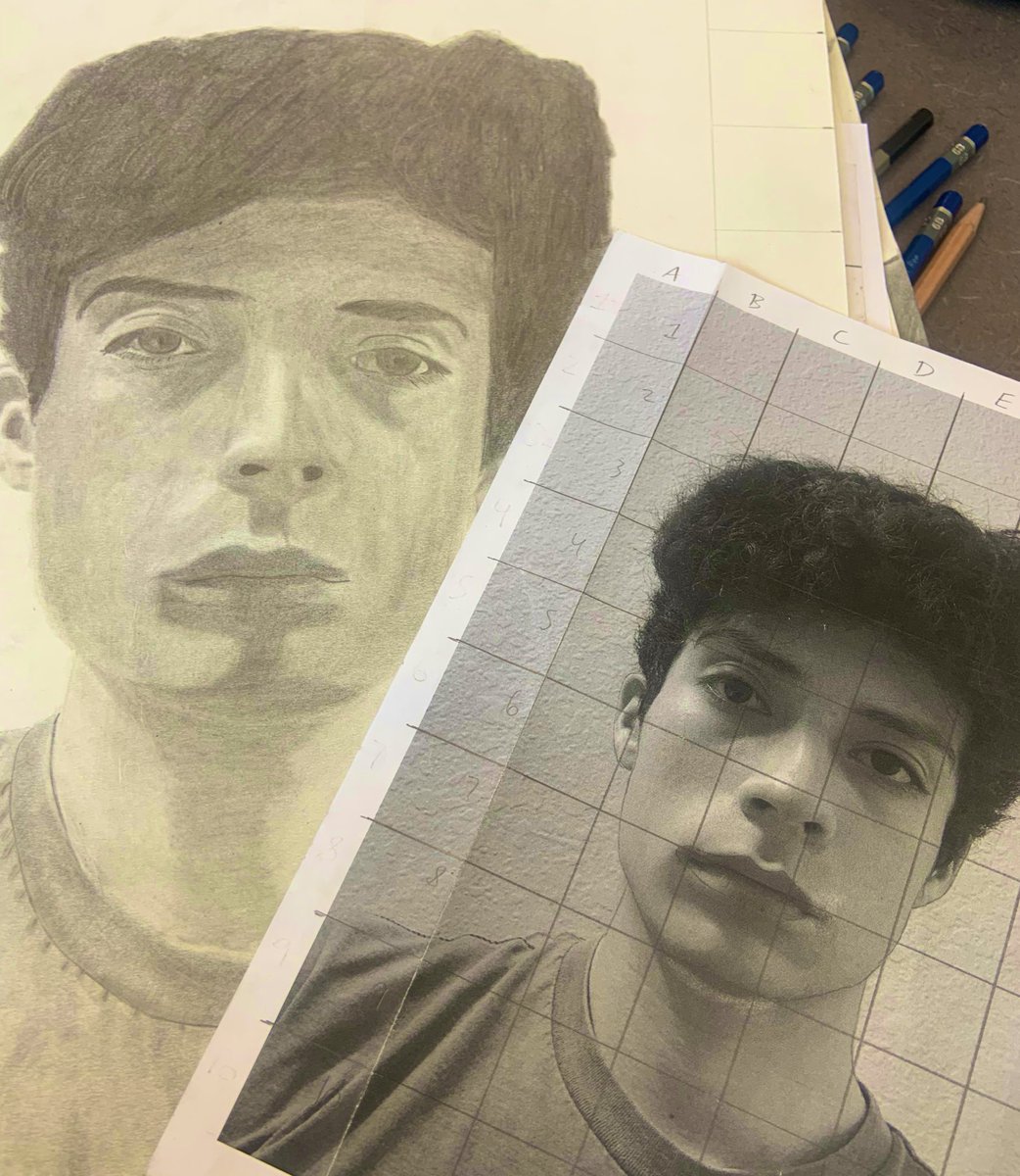 CoachKersh's tweet photo. These @GrandOaksCISD #SelfPortrait projects are coming along nicely! 👍🏻
@ConroeVisualArt #ConroeCreates https://t.co/hDAHxq8mFH