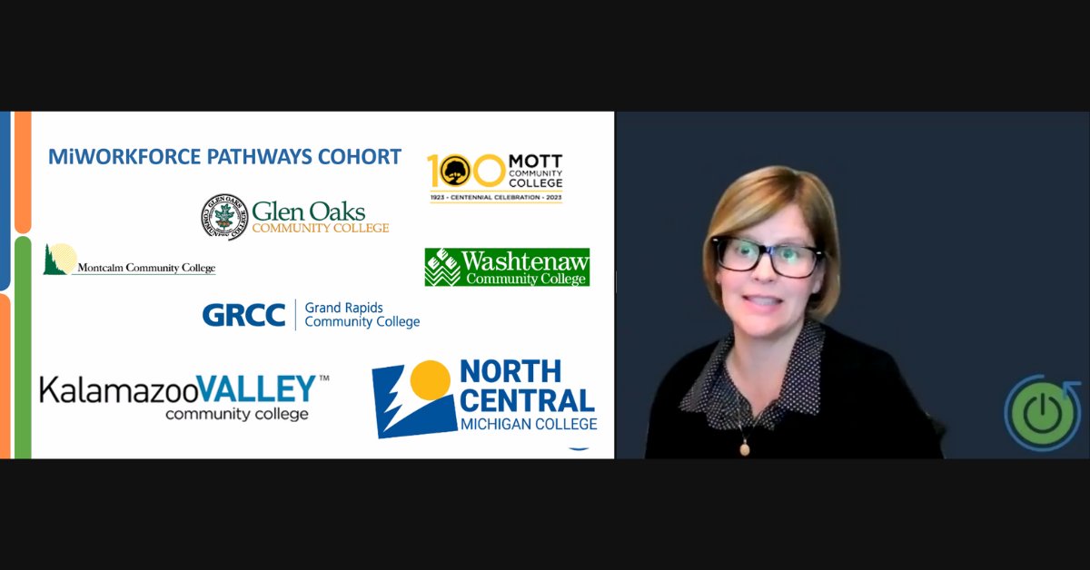 MCCACSS's tweet photo. We closed out this year's Summit learning about the Strengthening MiWorkforce Pathways initiative — a project aimed at strengthening equitable access to workforce programs in #Michigan. #MIStudentSuccess https://t.co/Tgc2CmfBOv