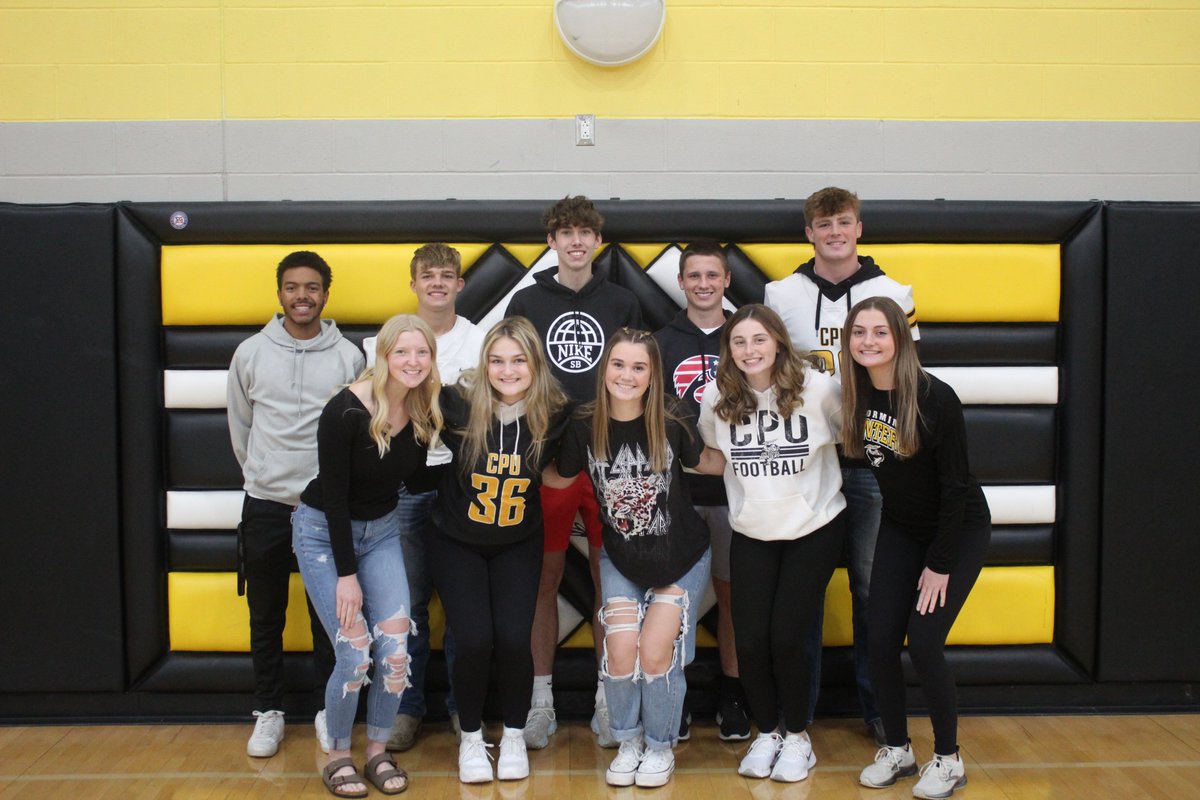 CPU HIGH SCHOOL - CPU HIGH SCHOOL HOMECOMING COURT
CPU's Homecoming Queen Nominees are Laine Hadsall, Audrey Miller, Kassidy Otto, Tayler Reaves, and Alivia Sweeney. Homecoming King Nominees are Tucker Clark, Ryan Keller, Kyle Kress, Jaden Patterson, and Easton Tupa.