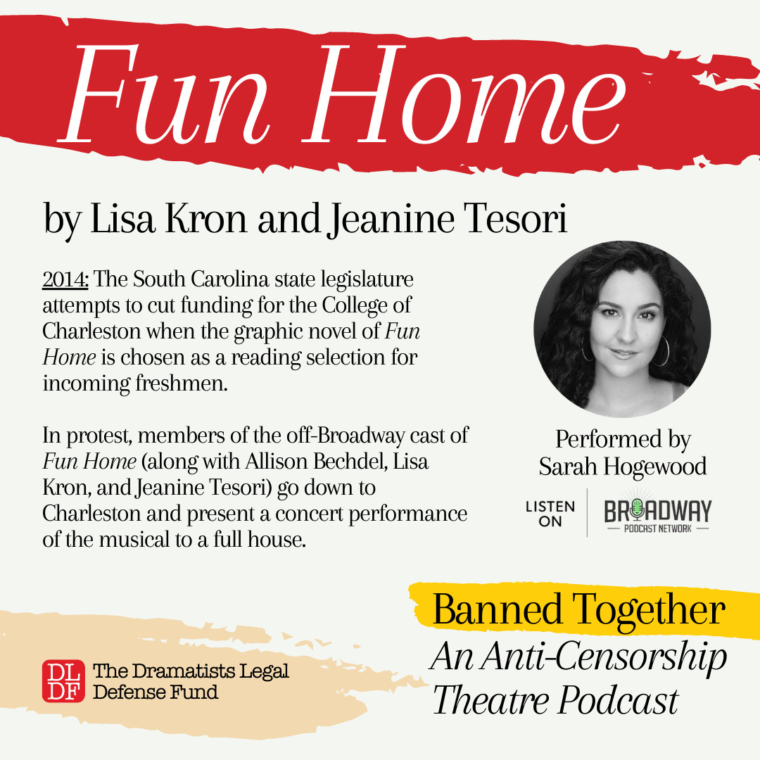 Sarah Hogewood sings 'Changing My Major' from #FunHome (by Jeanine Tesori and @KronLisa) for our #BannedBooksWeek podcast. Download it now through 9/24 only! broadwaypodcastnetwork.com/bpn-live-repla… @bwaypodnetwork #BannedTogether