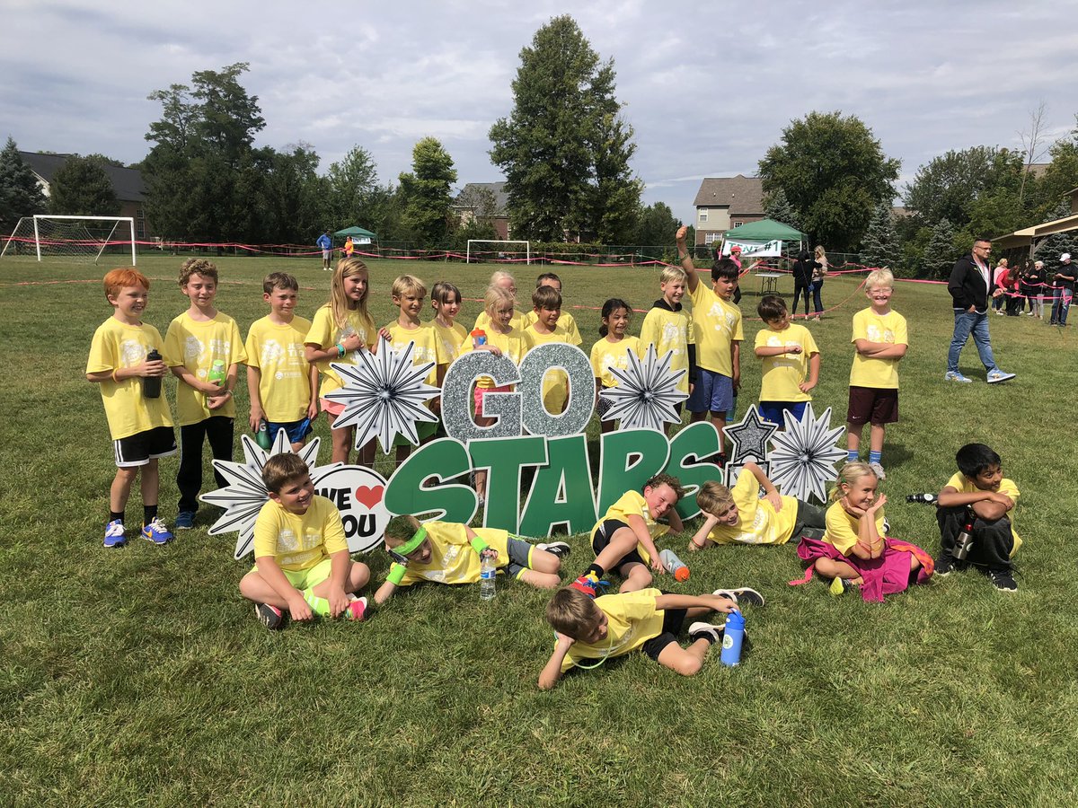 So fun surprising these #UnionStars at Jog-A-thon today. I have missed them! #ProudTeacher