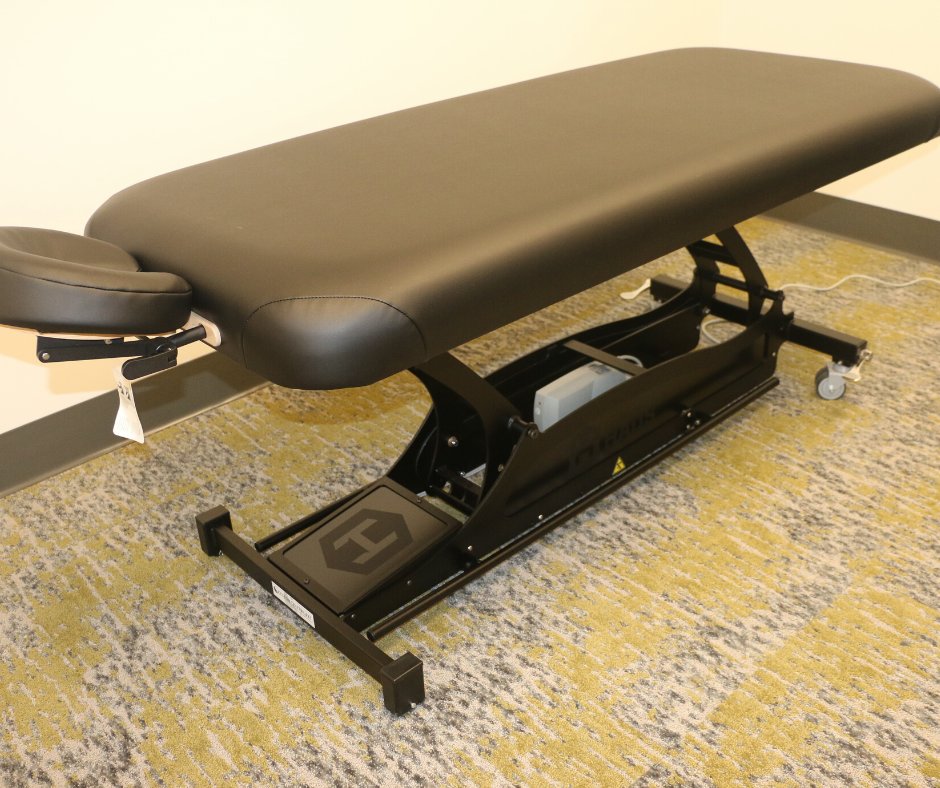 Stop fumbling around to find your foot pedal! Easy lift is within your reach with a Hands Free electric massage table by Custom Craftworks. Add custom branding to the base for a personalized touch. #worksmarternotharder #handsfree #smoothelevation #customcraftworks