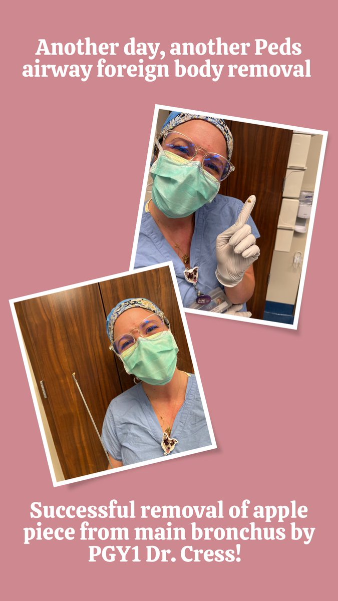 <a href="/TCress_MD/">Victoria (Tori) Cress, MD</a> #airwayforeignbody <a href="/MayoClinicENT/">Mayo Clinic ENT</a>