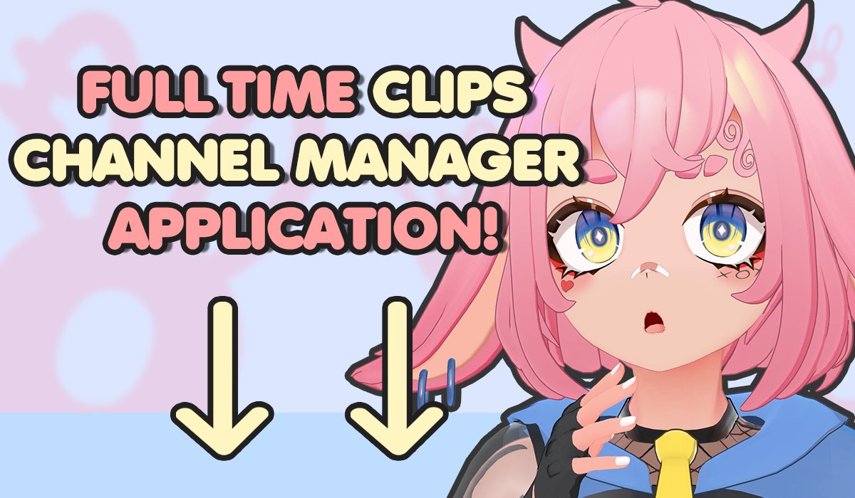 el_XoX34's tweet photo. HEY YOU! 📢💥
YES YOU! ARE YOU BROKE AND WANT A FULL TIME JOB? ARE YOU OR SOMEONE YOU KNOW FAMILIAR WITH CLIPS/MANAGING CLIPS!? OR ARE YOU ALREADY A VTUBER CLIPPER!? OR ARE YOU WILING TO LEARN THE WAYS!?
APPLY FOR A FULL TIME CLIPS MANAGER BELOW!⤵️
retweets are appreciated! ♡ https://t.co/8I4wAxbW2g