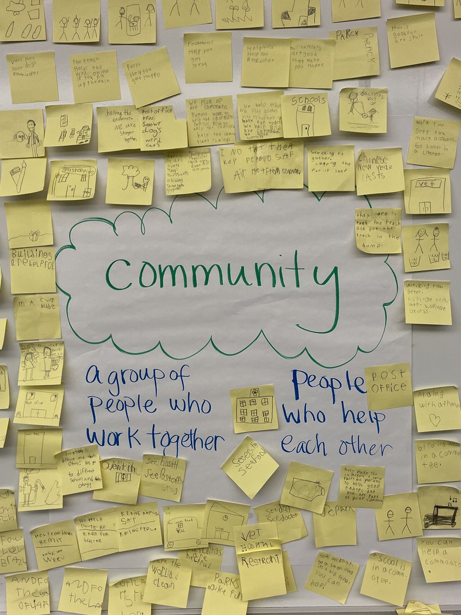 Second grade is learning about community. There is collaboration in the strongest communities and there is collaboration in our learning about communities! 🐿