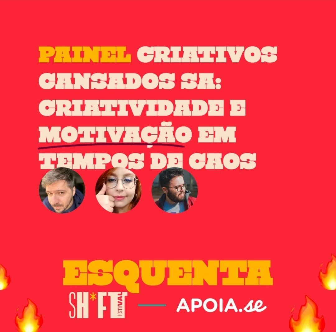 Beatriz Fiorotto (@fiorottobeatriz) on Twitter photo E esse ano que eu estarei no esquenta do <a href="/shiftfestivalcc/">Sh*ft Festival</a> de MÃOZINHA DADA com o <a href="/samirsalimjr/">Samir Salim Jr.</a> e mediação do <a href="/nunesgabriel/">gabs nunes</a>? Vem ver a gente vai ser online! ❤️
Pra saber mais detalhes, só acessar apoia.se/shiftfestival 🔥 E esse ano que eu estarei no esquenta do <a href="/shiftfestivalcc/">Sh*ft Festival</a> de MÃOZINHA DADA com o <a href="/samirsalimjr/">Samir Salim Jr.</a> e mediação do <a href="/nunesgabriel/">gabs nunes</a>? Vem ver a gente vai ser online! ❤️
Pra saber mais detalhes, só acessar apoia.se/shiftfestival 🔥
