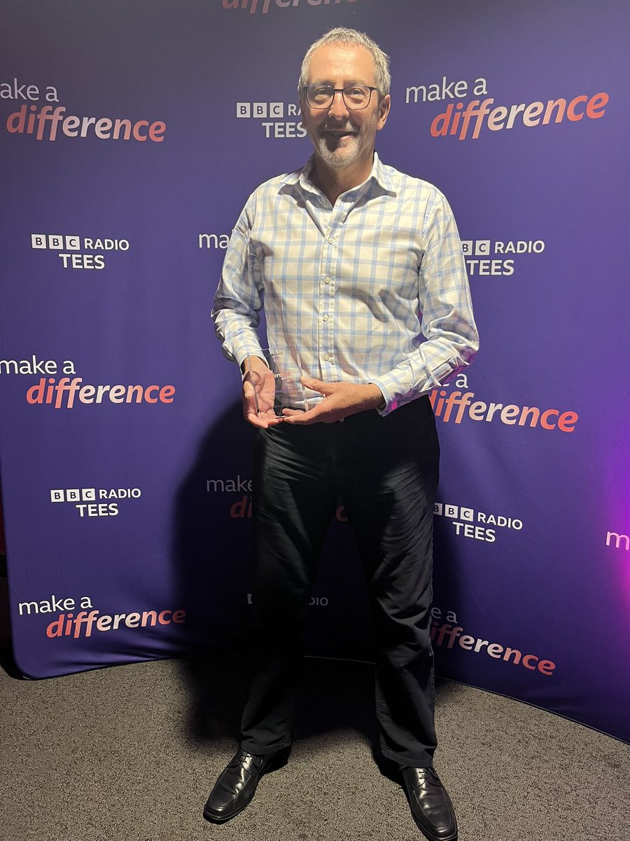 Congratulations to Chris, the director of <a href="/Darlington_Sams/">Darlington and District Samaritans</a> who has been highly commended in The Volunteer Award category of <a href="/BBCTees/">BBC Tees</a> Make a Difference Awards. We are very proud of you! 💚
<a href="/samaritans/">Samaritans</a> <a href="/juliebentley/">Julie Bentley</a>