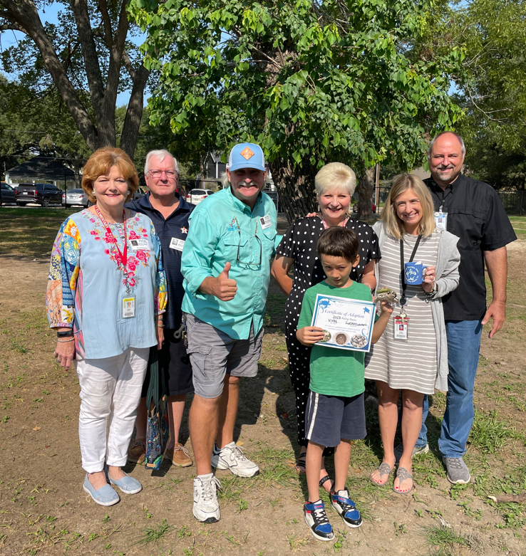 Katy Elem. student, Vinh, received a surprise honor by having a sea turtle nest in South Padre named for him! Vinh is an enthusiastic turtle expert who helps feed the KE turtles, “Katy” and “Tiger.” KE will get updates on the nest throughout the year to share with students.