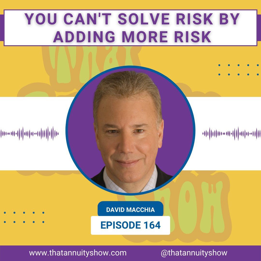 ThatAnnuityShow's tweet photo. NEW That Annuity Show Podcast Release! Episode 164: You Can't Solve Risk By Adding More Risk with David Macchia. Tune in!
https://t.co/IH2jLzs7DY

#risk #annuities #retirementplanning #retirement #thatannuityshow https://t.co/zD499upQ9X