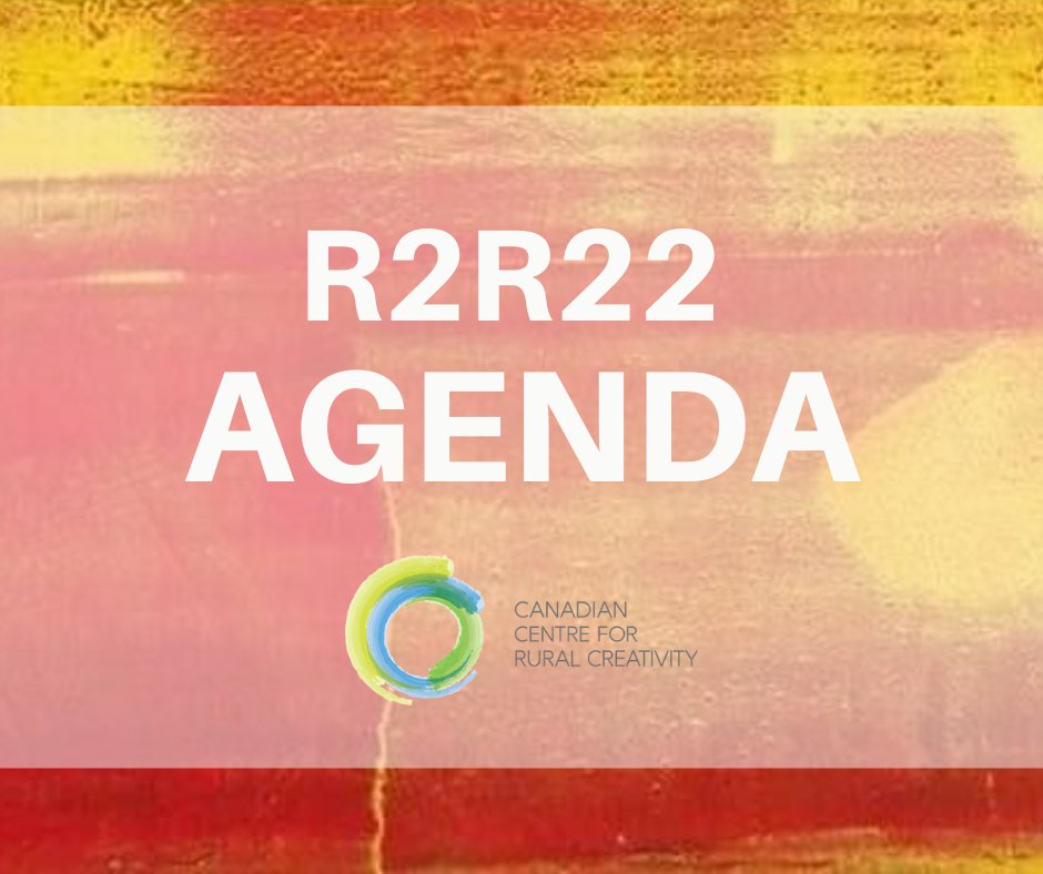The Canadian Centre for Rural Creativity @CCRC  presents the R2R in-person conference (virtual options) the theme: Rural Today, Rural Tomorrow! Happening <a href="/brussels4winds/">Brussels Four Winds</a> Ontario, Oct. 17 – 20. We are proud to support this project. Register today.
ruralcreativity.org