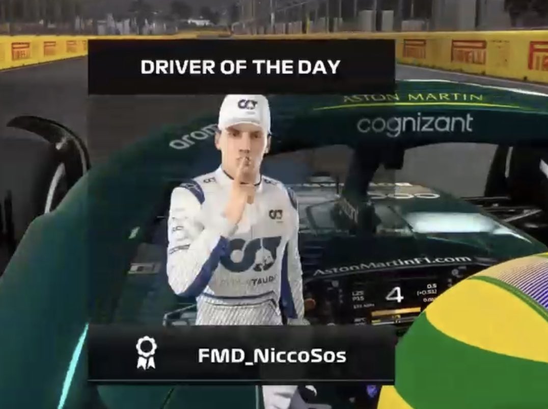 <a href="/IKRLeagueRacing/">Inside Kerb Racing</a> P16-P3 (P4)
This was a mad comeback after I decided to take the quali ban for the team. Tried everything possible to stay away from accidents and it worked with some key overtakes during the race. Also an incredible result for the team with <a href="/FMD_Pedu/">Stefano Peduzzi</a> in P3🤩🥳