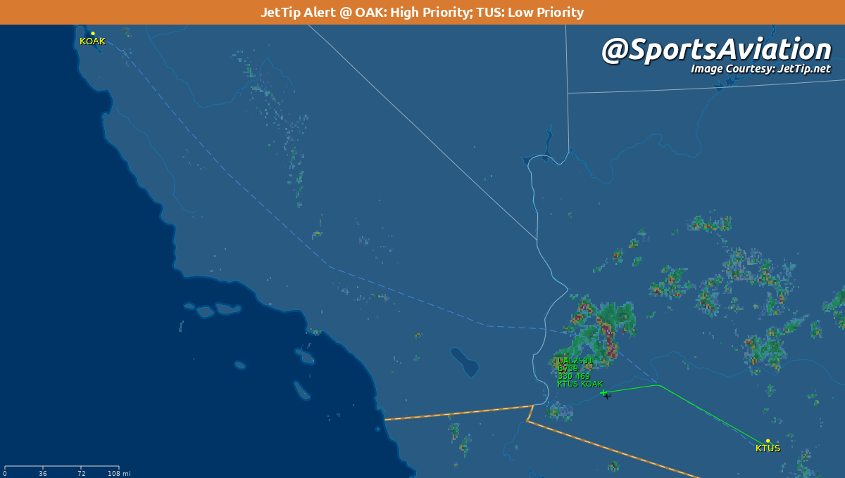 SportsAviation's tweet photo. π Arizona Wildcats (@ArizonaFBall) #BearDown
π California Golden Bears #GoBears #AZvsCAL
βΌοΈ Rare @JetTipNet arrival alert @IFlyOAKland
βοΈ N37464 | UAL2531 | B739
π« TUS - 1:30 pm MST
π¬ OAK - 3:12 pm PT
π‘ Tracking: https://t.co/5qQTNs7dBD https://t.co/XTnaxFhNDR