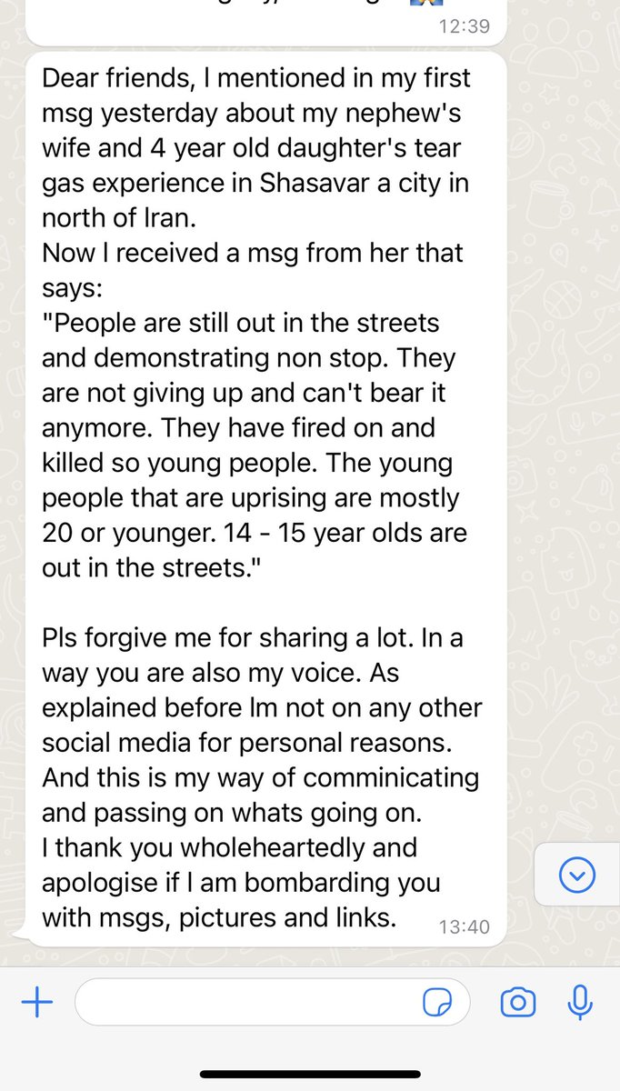ShappiKhorsandi's tweet photo. First hand whatsapps from Iran #MahsaAmini #IranProtests2022 https://t.co/c3xYzwYAkS