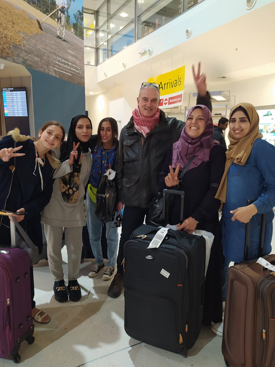 We've landed safely! Alhamdullilah! #gaza #palestine @RamblingProfe @UNRWA_EU @MartinDaltry @ArwaM @eve_elt @INTObelfastwest @eltireland @eal_teaching @roundaboutdrama @bceltons