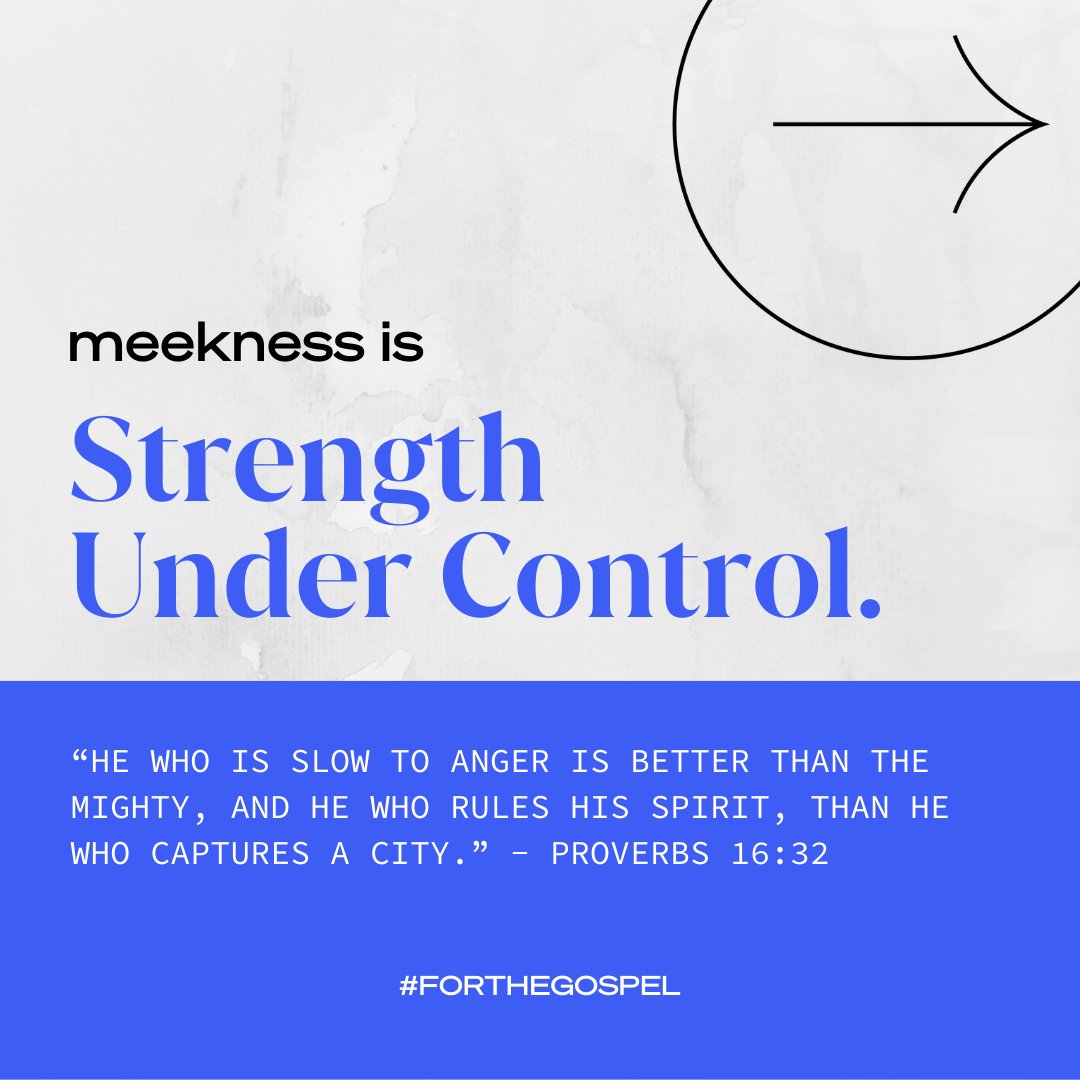 forthegospelmin's tweet photo. 1.     Meekness is strength under control
2.     Meekness is Christlike humility 
3.     Meekness is enduring suffering faithfully
4.     Meekness is trusting the Lord https://t.co/guyzmsDFOi