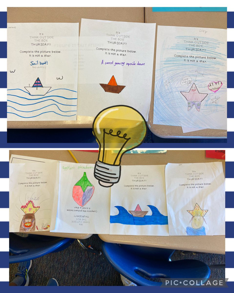 Easily one of our favorite parts of every Thursday morning. We are always in awe of the creativity (and artistic abilities) of our classmates! Grateful for this awesome idea and resource from <a href="/SELebrateYOU/">SELebrate YOU</a>. #CrushingIt <a href="/ScottsRidgeES/">Scotts Ridge ES</a>