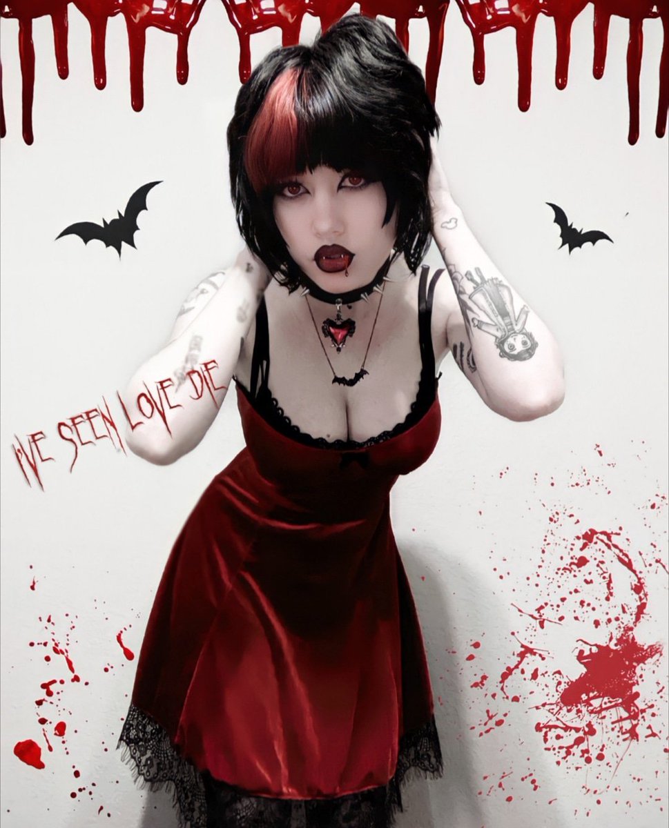VampireFreaks's tweet photo. The vamptastic @vampren_ rocking our Red Hearted Choker~
#altstyle #spooky #vampire #gothfashion #gothstyle #gothicfashion #vampirefashion #vamp #vampirefreaks #altfashion #alternative #immortalfashion #spookyfit #gothfit #emofit #punkfit #emofashion #emostyle https://t.co/yJS9Qlaj13